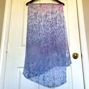 Floral Sheer Silk* Scarf
